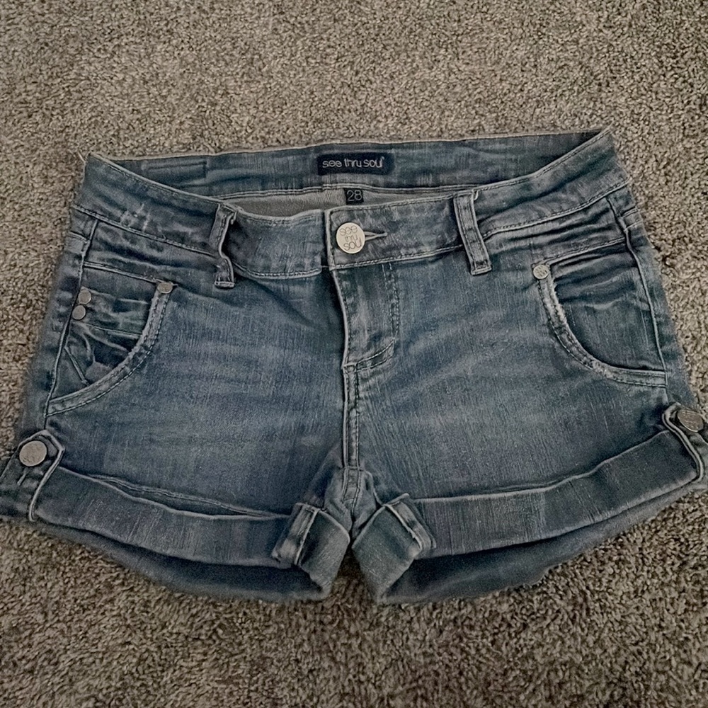 See Thru Soul Woman’s Jean Shorts